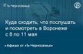 Куда сходить, что послушать и посмотреть в Воронеже с 8 по 11 мая