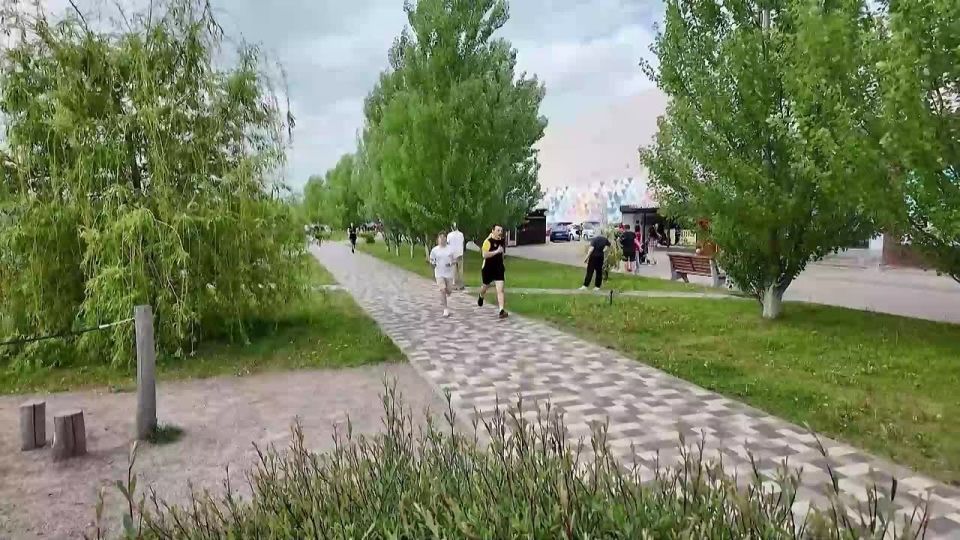 Ежегодный благотворительный забег прошел на дамбе Чернавского моста
