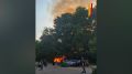 Появились новые фото и видео крупного пожара на левом берегу Воронежа