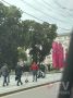 Испытания робота-доставщика в центре города
