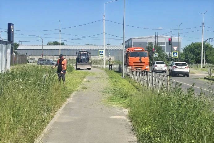 Продолжаем ухаживать за нашими газонами