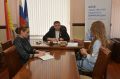 Председатель Воронежской городской думы, Герой России Андрей Дьяченко провел прием граждан