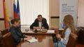 Председатель Воронежской городской думы, Герой России Андрей Дьяченко провел прием граждан