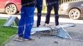 Дрон рухнул в одном из дворов Воронежа