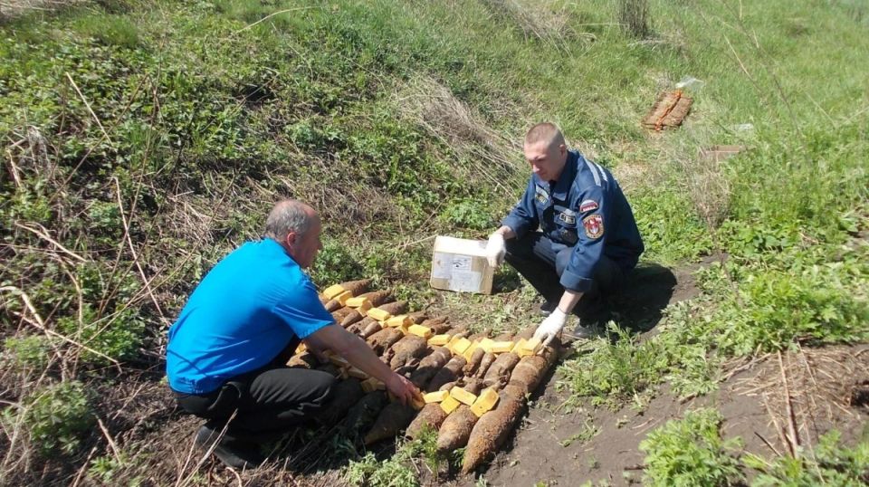 В Воронежской области взрывотехники уничтожили 13 боеприпасов времен ВОВ