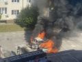 Автомобиль вспыхнул и полностью сгорел в селе Ямное под Воронежем