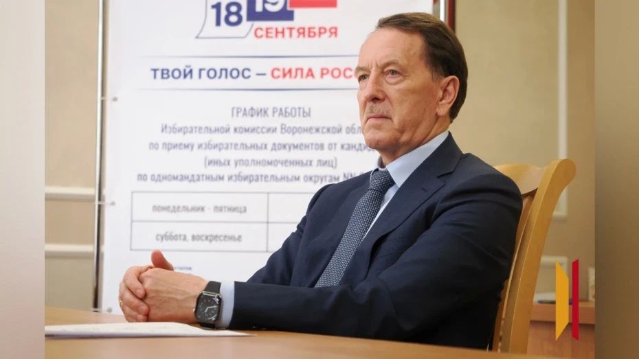 Алексей Гордеев подал документы для участия в выборах в Госдуму от Воронежской области