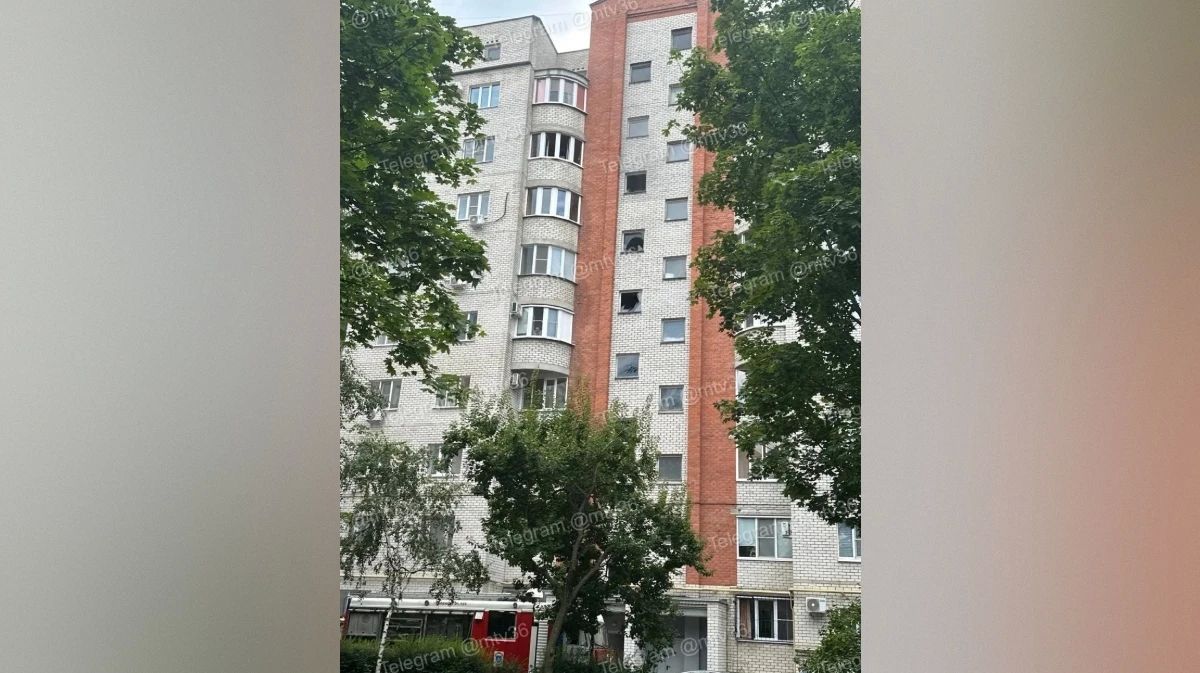 В Воронеже загорелась квартира в многоэтажке в Павловском переулке днем 21 июля: видео