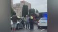 В Воронеже утром 26 июля на Московском проспекте перевернулся MAN: видео