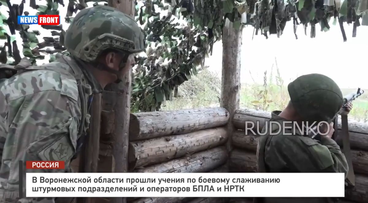 В Воронежской области прошли учения по боевому слаживанию штурмовых подразделений и операторов БПЛА и НРТК