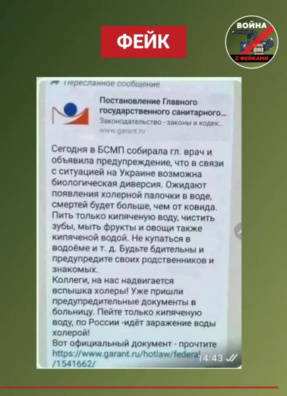 Эпидемия холеры, которой пугают воронежцев в мессенджерах, оказалась фейком