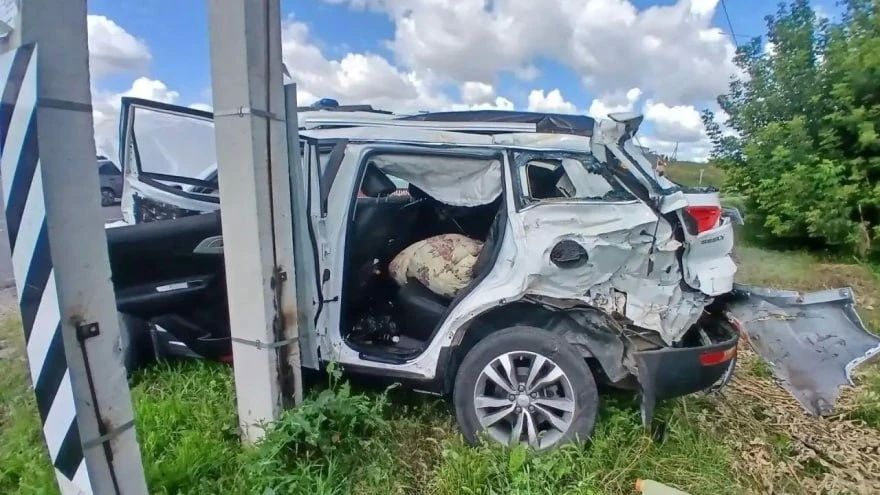Geely влетел в грузовик в Эртильском районе: 5 человек пострадали и 1 погиб