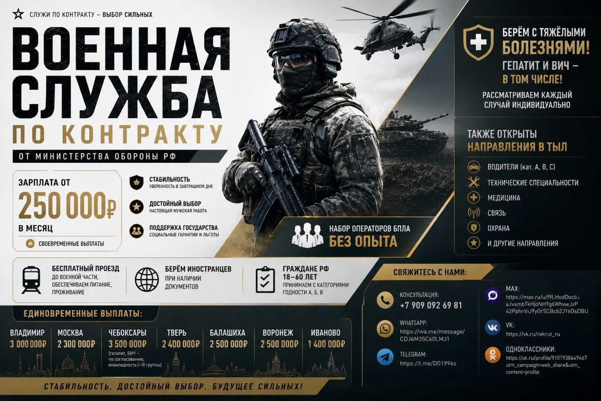 Два майора: СЛУЖБА ПО КОНТРАКТУ от Министерства Обороны РФ