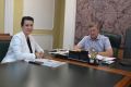 Наталия Вожова провела рабочую встречу с Евгением Проняевым