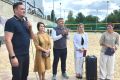 Николай Нетяга принял участие в открытии современного корта для пляжных видов спорта