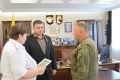 Герой России, председатель Воронежской городской Думы Андрей Дьяченко провел рабочую встречу с руководством Воронежской кадетской школы имени А.В. Суворова