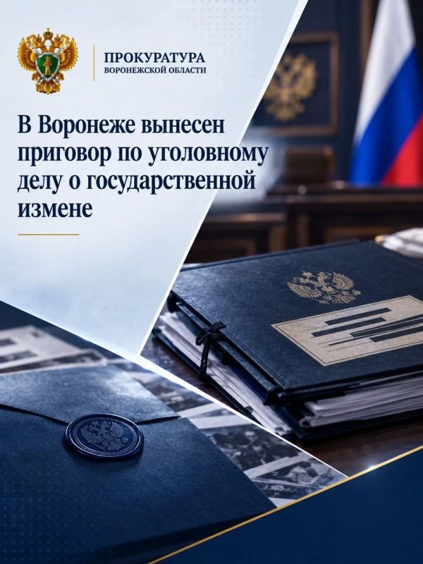 В Воронеже вынесен приговор по уголовному делу о государственной измене