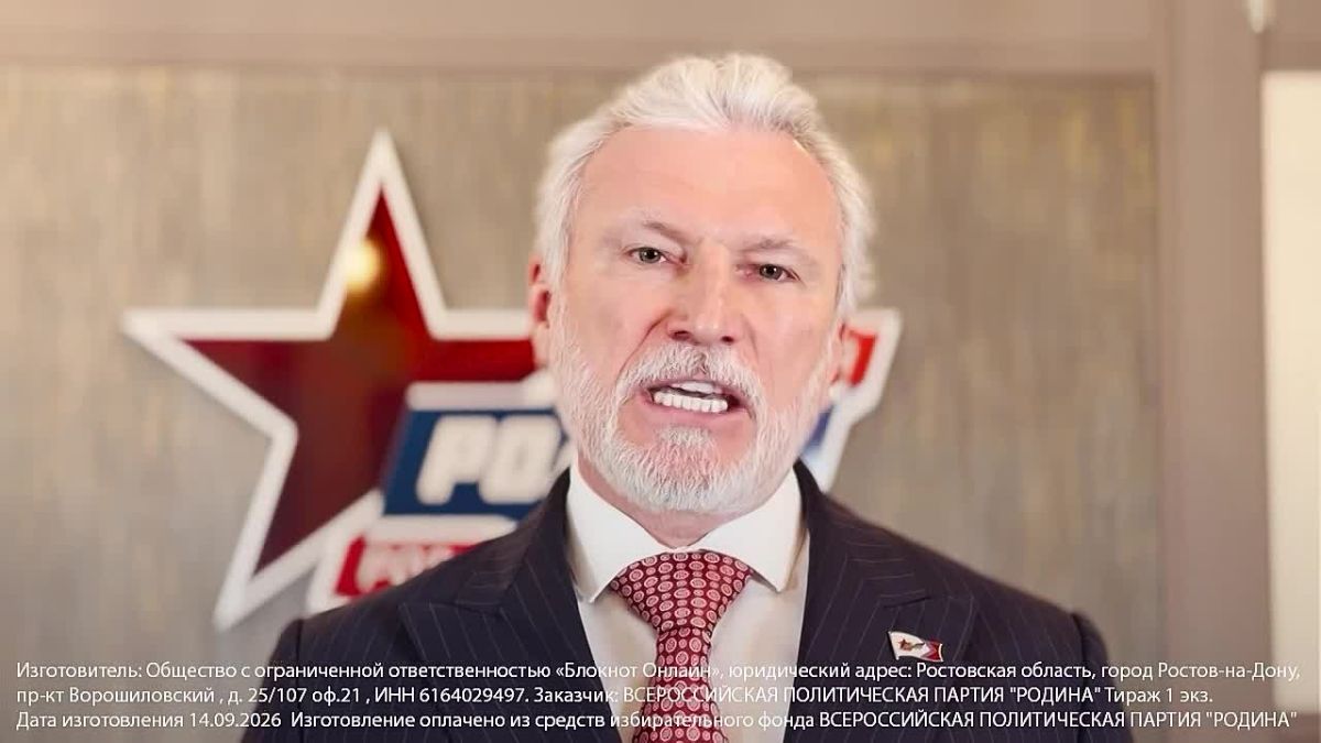 Голосуя за партию «Родина», ты показываешь, что все устали от мягких, половинчатых мер