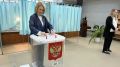 Министр внутренней политики Воронежской области Елена Дерганова проголосовала на выборах депутатов Госдумы