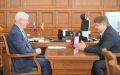 Губернатор Воронежской области Александр Гусев встретился с генеральным директором ХК «Буран» Игорем Провольневым