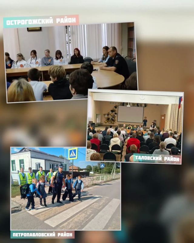 В районах Воронежской области продолжается Всероссийская неделя безопасности дорожного движения