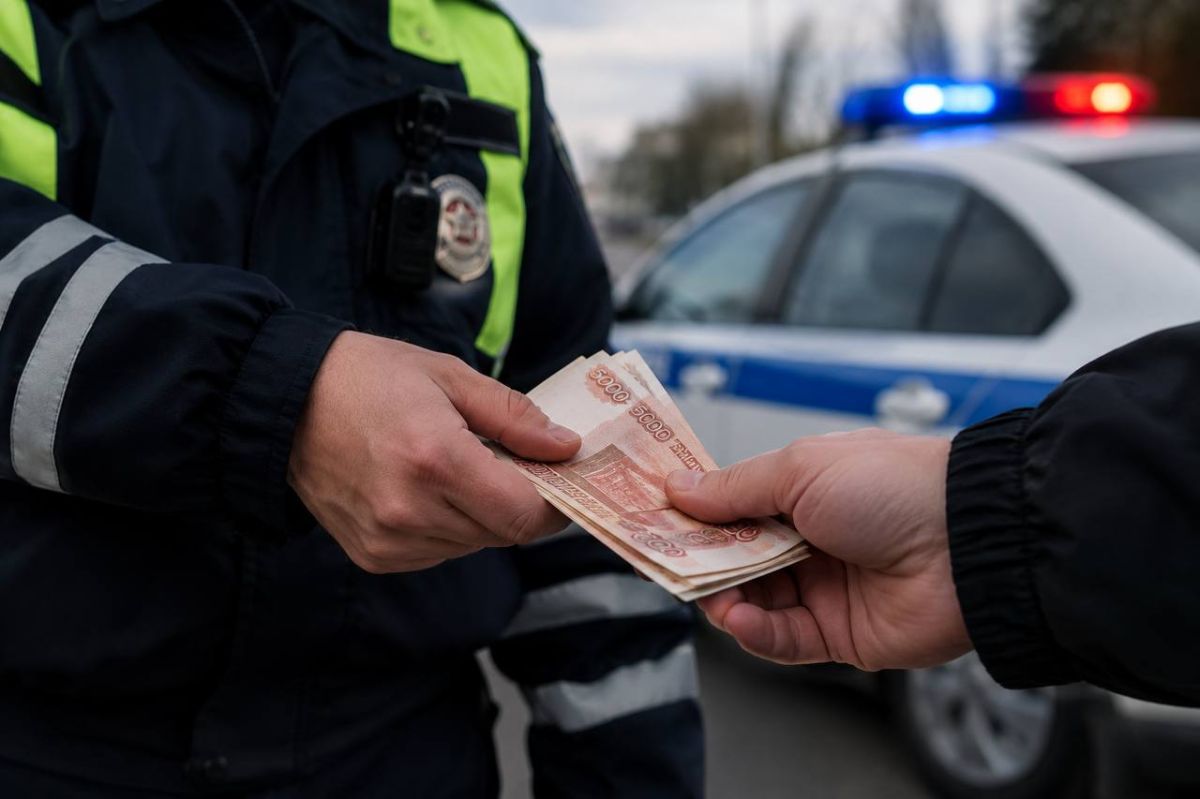 Бывший инспектор ДПС попался на взятке в 50 тысяч рублей