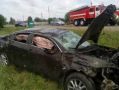 Житель Воронежской области получил травмы в перевернувшейся легковушке