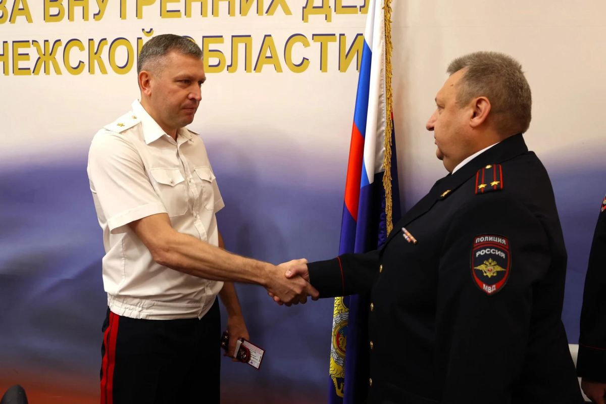 На одну ступень выше: воронежским полицейским присвоены очередные специальные звания