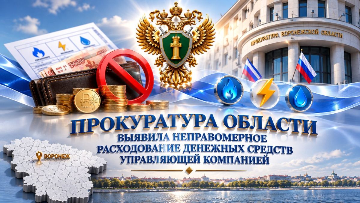 Прокуратура области направила в орган предварительного расследования материалы по факту неправомерного расходования управляющей компанией денежных средств за поставленные коммунальные ресурсы