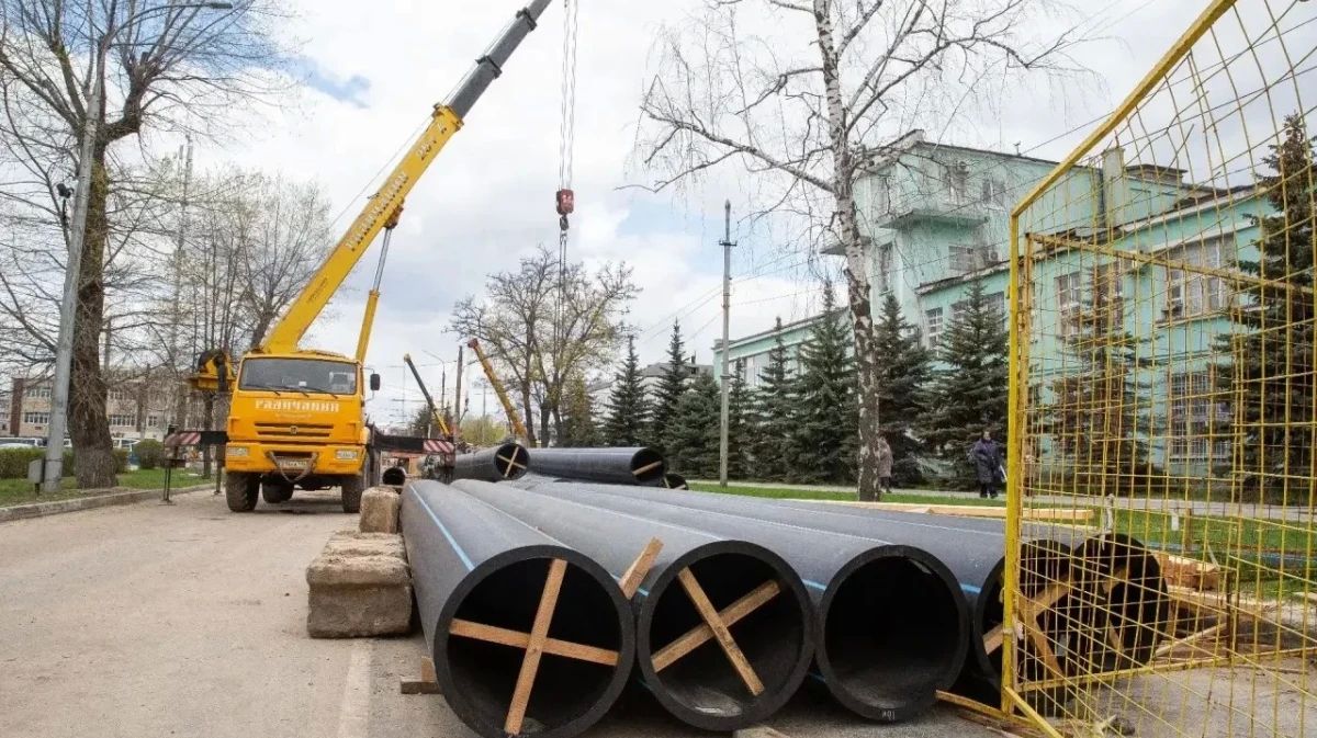Специалисты полностью отремонтировали коллектор на улице Циолковского в Воронеже