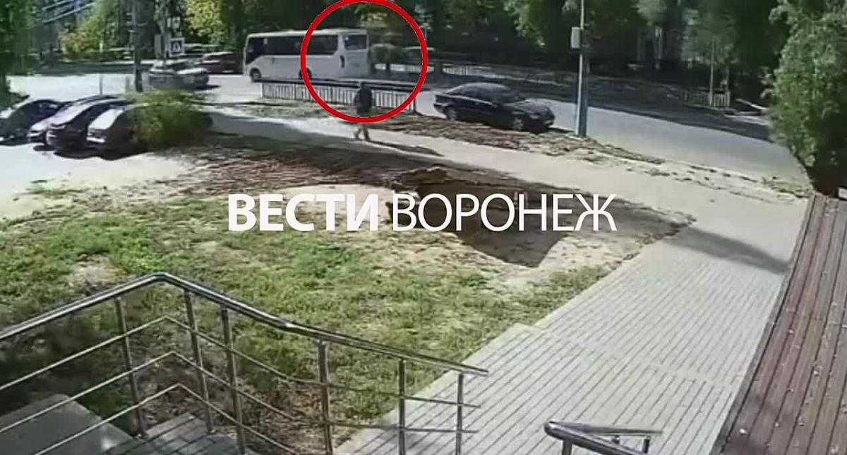 Момент аварии с пострадавшим школьником