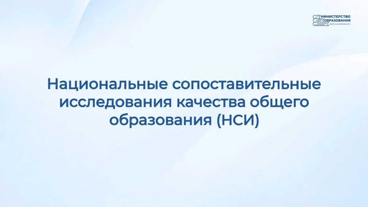 В Воронежской области с понедельника, 12 октября, пройдут Национальные сопоставительные исследования качества общего образования (НСИ)