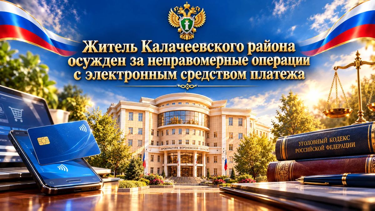 Житель Калачеевского района осужден за неправомерные операции с электронным средством платежа