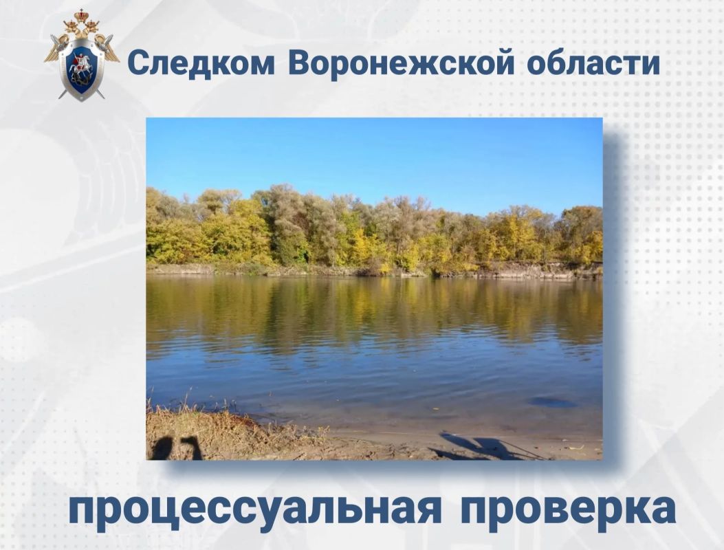 В Воронежской области проводится процессуальная проверка по факту гибели мужчины на реке