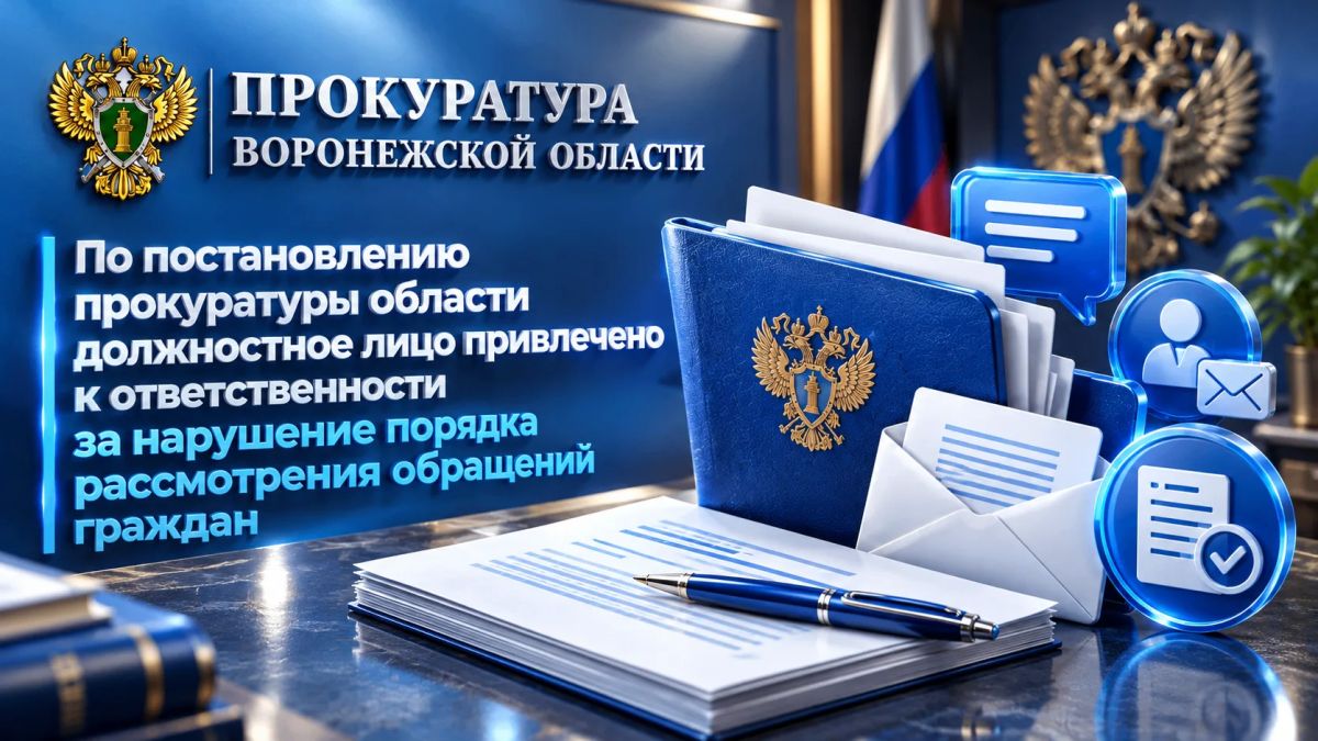 По постановлению прокуратуры области должностное лицо учреждения жилищного надзора привлечено к административной ответственности за нарушение порядка рассмотрения обращений граждан