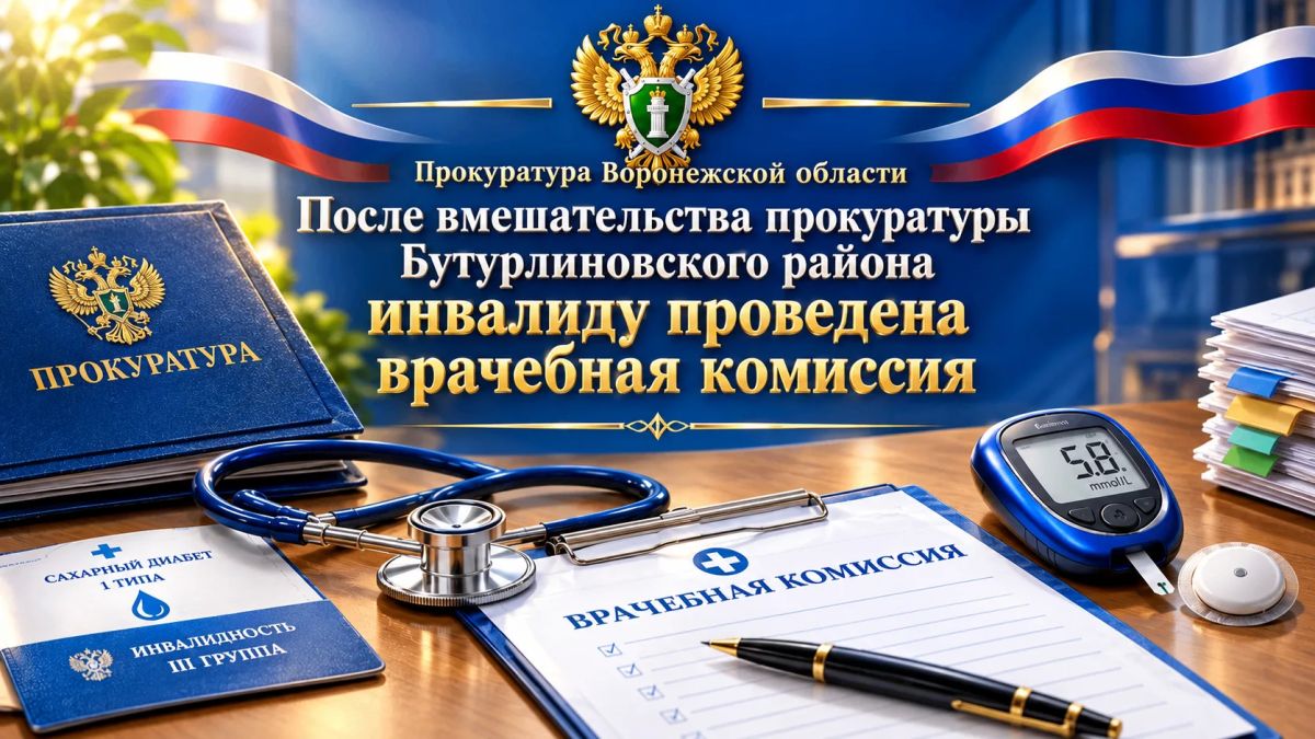 После вмешательства прокуратуры Бутурлиновского района инвалиду проведена врачебная комиссия