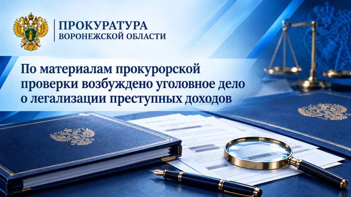 Прокуратура города Воронежа провела проверку соблюдения законодательства об оперативно-розыскной деятельности, в ходе которой изучены материалы уголовного дела, расследуемого по пп. «а», «б» ч. 2 ст. 172 УК РФ (осуществление...