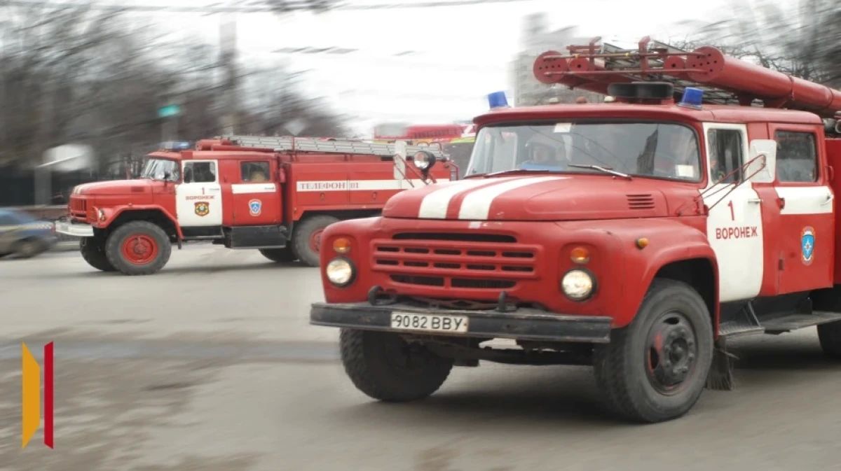 В воронежском микрорайоне Боровое спасатели эвакуировали из горящего дома 2 детей