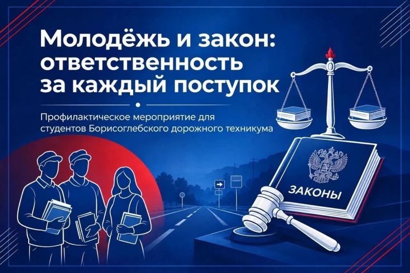 В Борисоглебске сотрудники полиции провели встречу со студентами на тему «Молодёжь и закон: ответственность за каждый поступок»