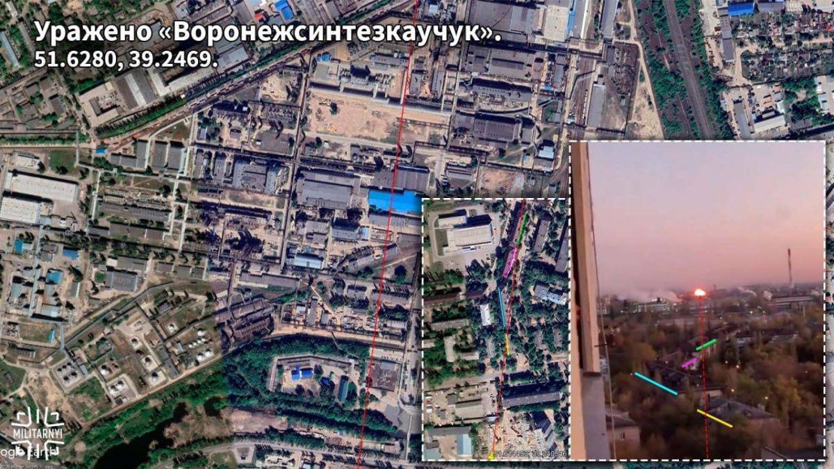 Сегодня Воронеж подвергся массовой атаке беспилотников
